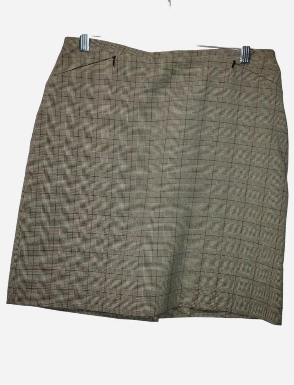 Vintage New York & Company City Stretch Plaid Mini Skirt - Size 8